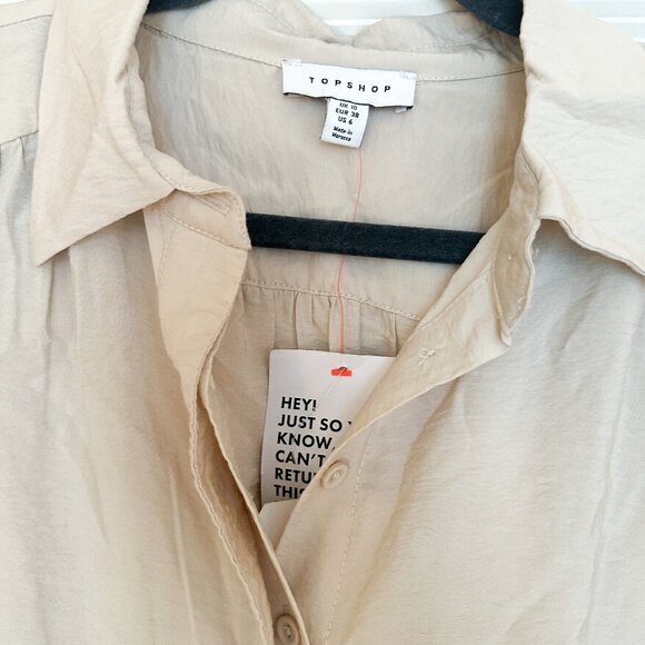 Topshop Wide Leg Long Sleeve Jumpsuit - Picture 6 of 9